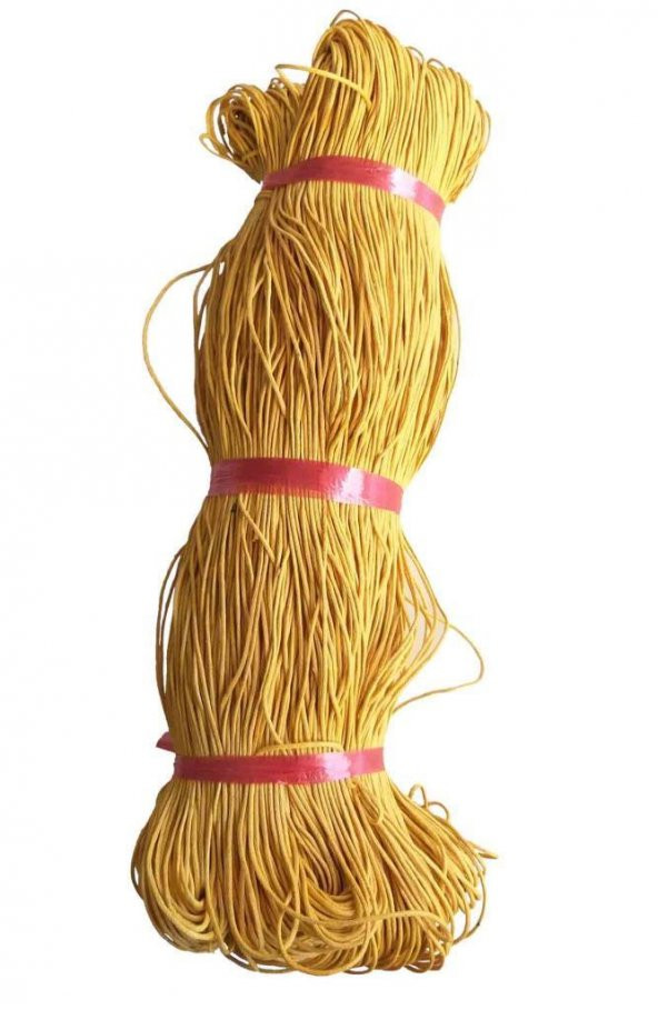 Angel Çanta Aksesuar Hardal Sarı Renk Mumlu Koton İp ürün görseli 1