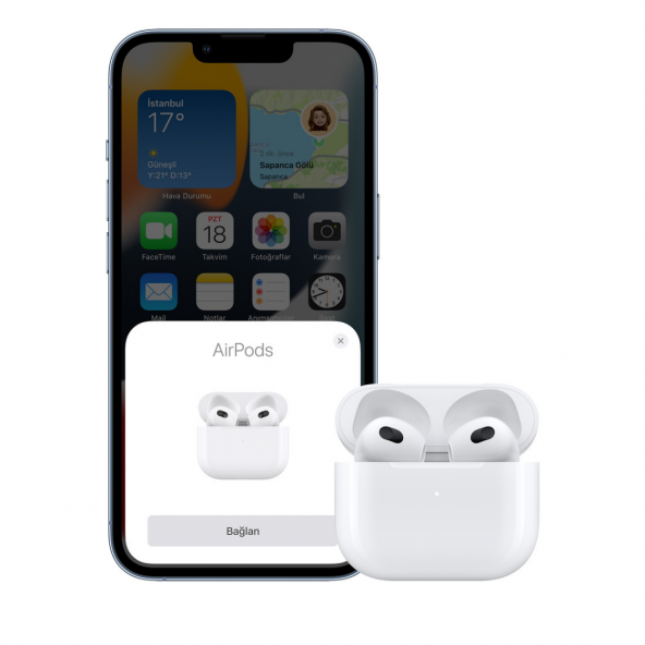 Apple Airpods 3. Nesil MME73TU/A Bluetooth Kulaklık ( Türkiye Garantili ) - 5
