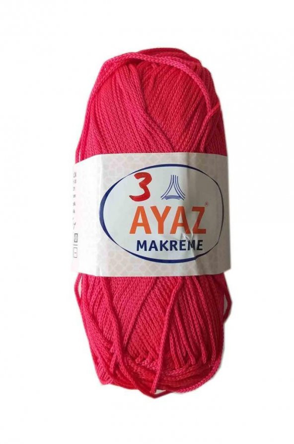 Angel Çanta Aksesuar 100 Gram Polyester Makrome No:3 Kırmızı