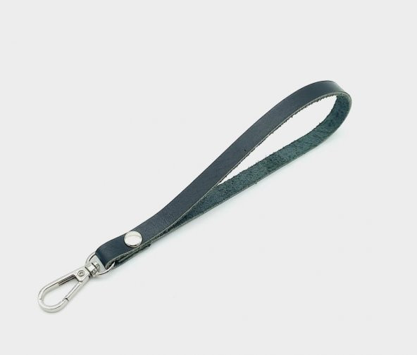 Angel Çanta Aksesuar Gerçek Deri Siyah Renk Elcik Gümüş Metalli ürün görseli 1