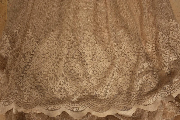 GÖBEKLİ MODEL GOLD RENK TEK KANAT Hazır dikilmiş Pileli Fon Perde 150*260 cm - Resim 8