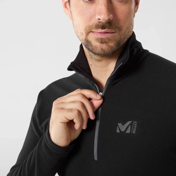 Millet K LTGRID PO Erkek POLARTEC® Yarım Fermuar Polar MIV9468 0247 - Resim 5