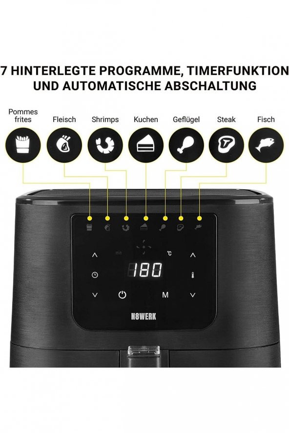 LEGGNO N8WERK DS05050 HOT AIR FRYER 5,5L - 6