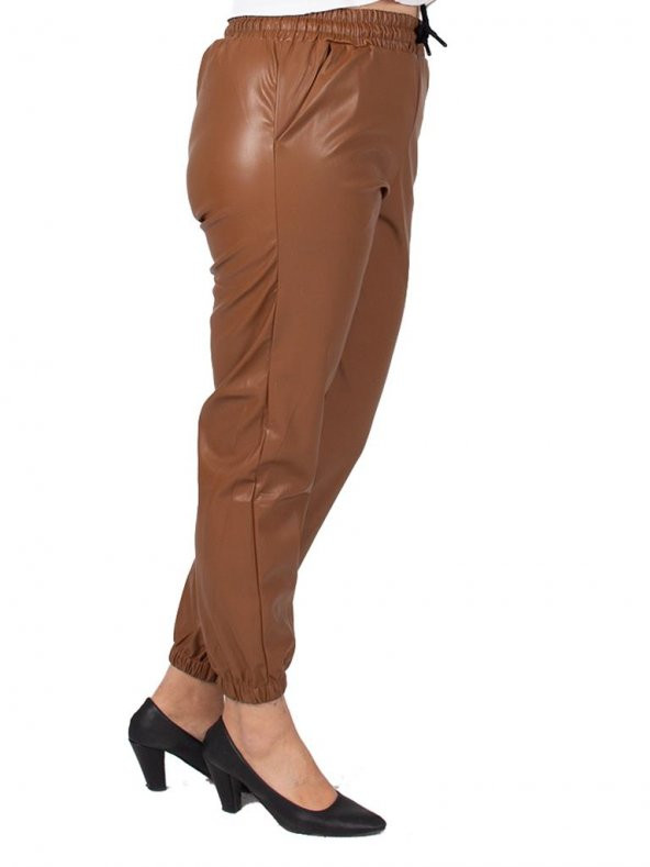 Truva Xxl Büyük Beden Kadın Giyim İçi Şardonlu Sunni Deri Şalvar Pantolon Renkli Pn287