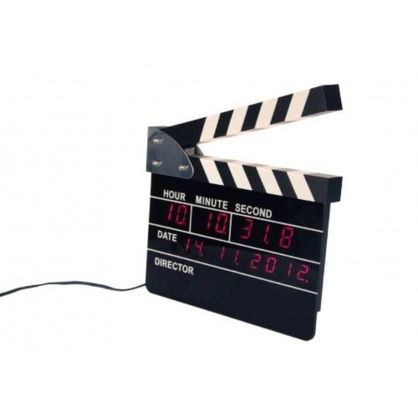 HEDİYELİK › KARIŞIK ›Çark Saatler>>MKC Klaket Masa Saati-23*22 CM.