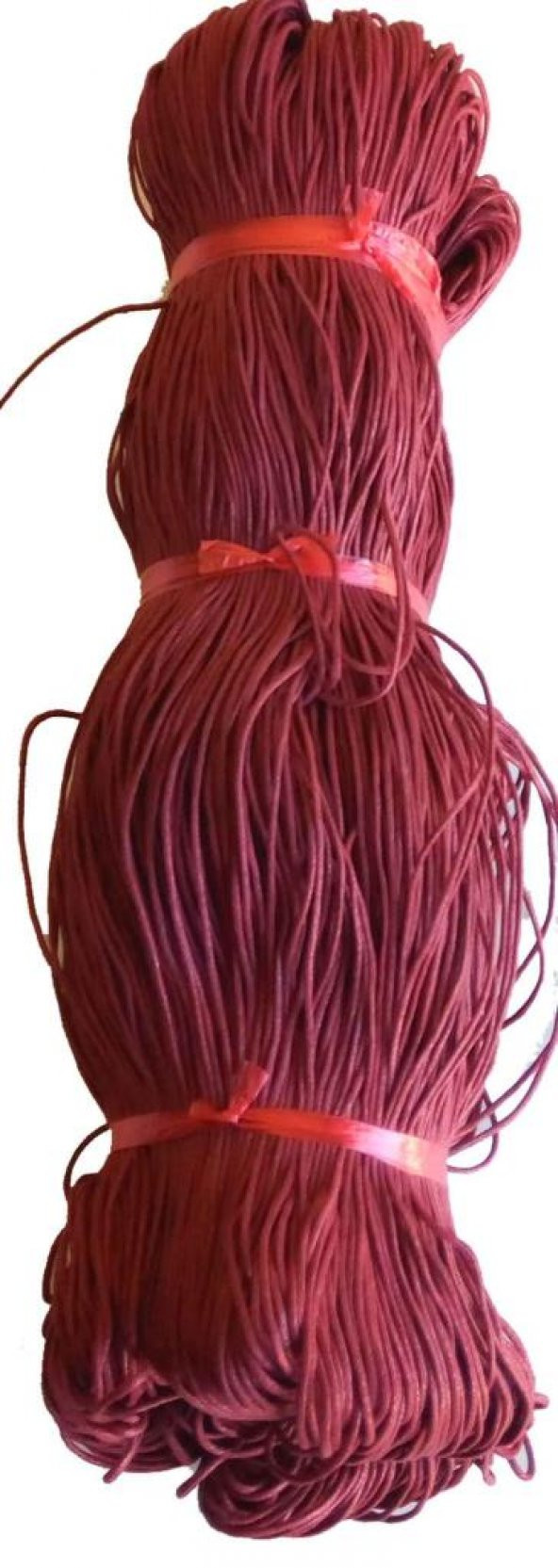 Angel Çanta Aksesuar Bordo Renk Mumlu Koton İp ürün görseli