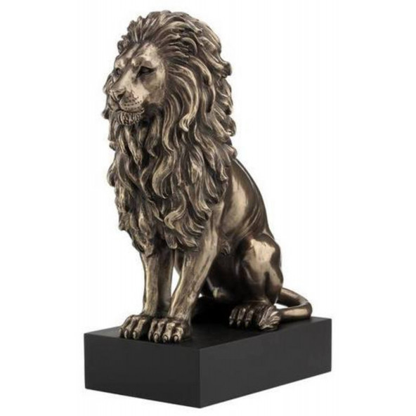 HEDİYELİK › VERONESE BİBLOLAR › Wise Hayvanlar Alemi-STAND ÜSTÜNDE ASLAN-22,5*16*9,5 CM.
