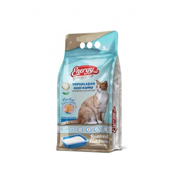 Energy Bentonit Kedi Kumu Marsilya Sabunu Kokulu 5 Lt ürün görseli