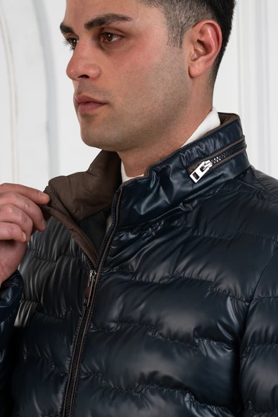 REGULAR FİT DİK YAKA ASTARLI KAPİTONE ERKEK MONT - 12