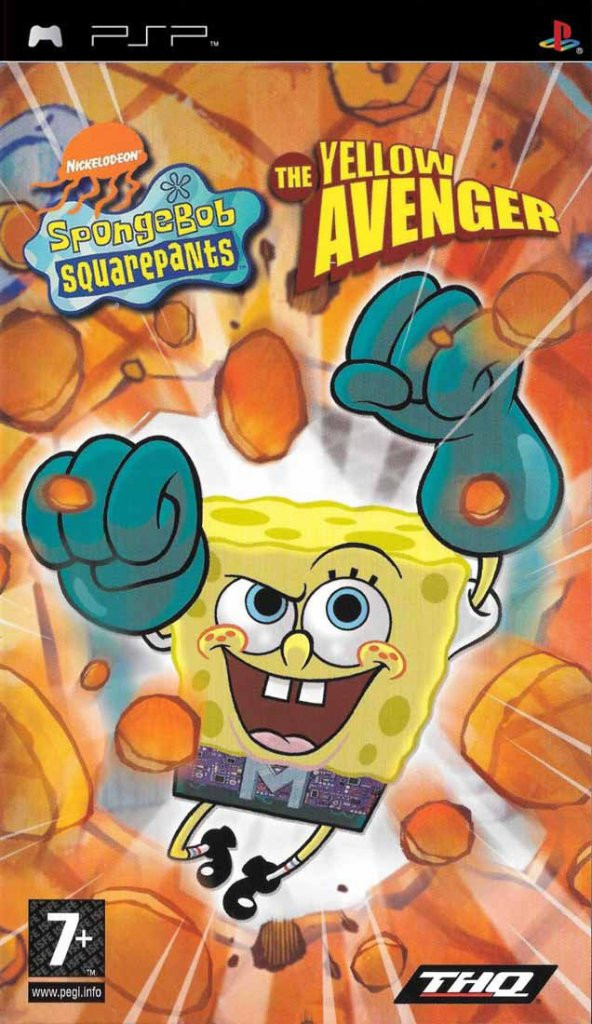 SpongeBob Squarepants The Yellow Avenger PSP Oyun PSP UMD Oyun Kutusuz