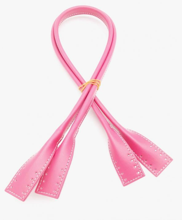 Angel Çanta Aksesuar Suni Deri Pelikan Model Çanta Sapı Pembe Renk ürün görseli