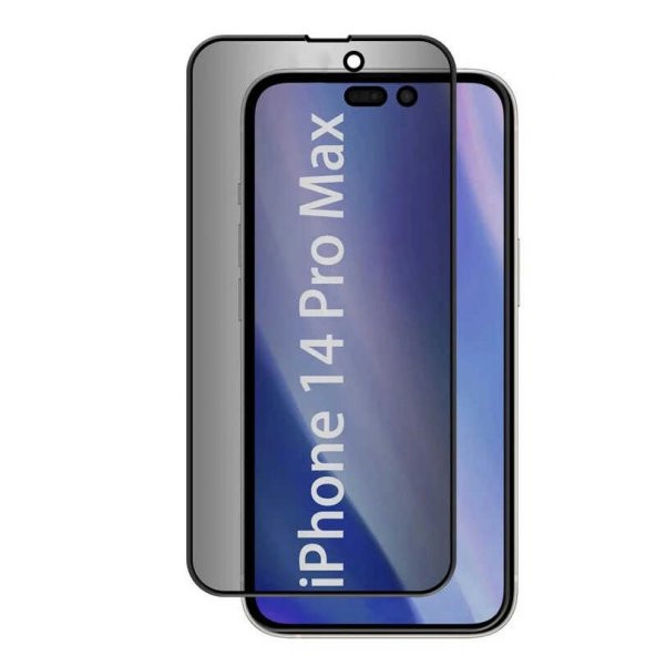 Vendas iPhone 14 Pro Max Uyumlu (14 Pro Max) Korp Privacy Hayalet Cam Ekran Koruyucu