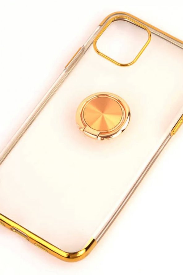 Apple iPhone 11 Kılıf Gess Silikon Standlı Kapak Kenarları Renkli