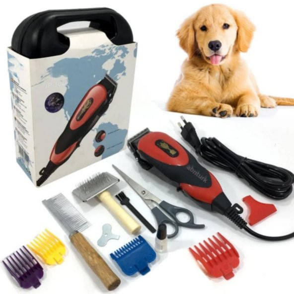 Efsane Kedi Köpek Traş Makinesi Özel Çantalı Evcil Hayvan Tıraş Pet Clipper İdeal Vip Kalite Ful Set - 2