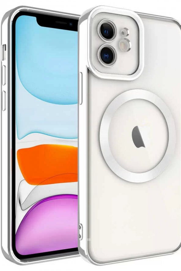 Apple iPhone 11 Kılıf Magsafe Wireless Şarj Özellikli Setro Silikon