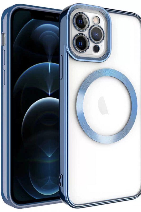 Apple iPhone 12 Pro Kılıf Magsafe Wireless Şarj Özellikli Setro Silikon