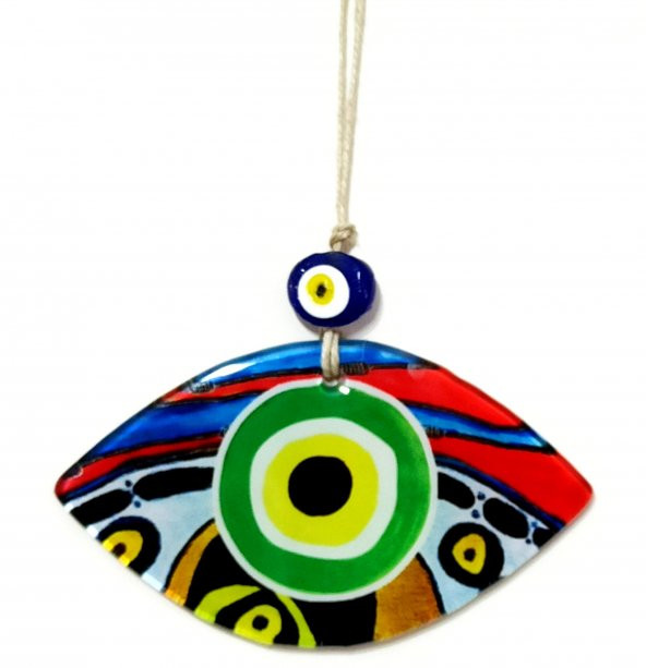 Yeşil Göz Modelli Füzyon Cam Duvar Dekorasyonu - Resim 2