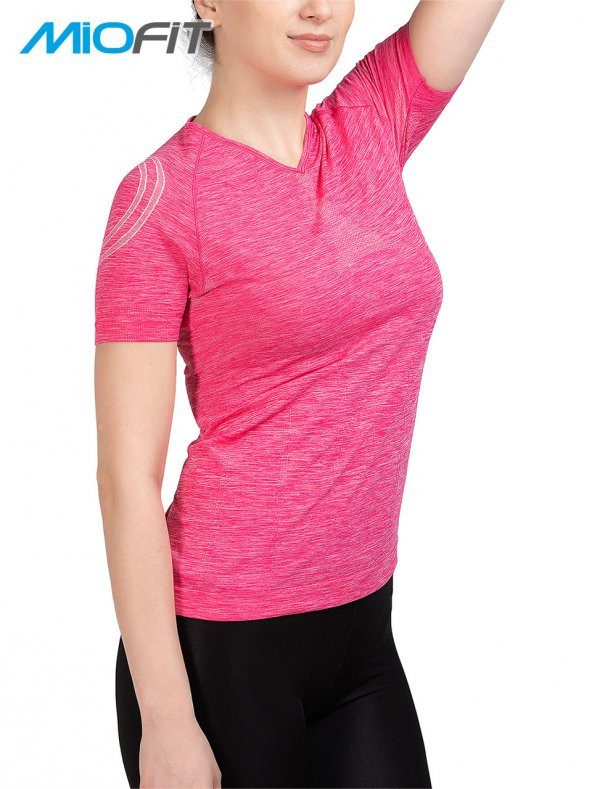 Kadın Dianthus Dikişsiz Spor Tişört - 8