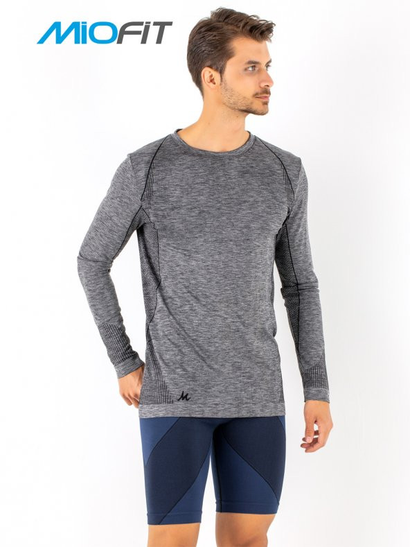 MioFit Erkek Active Wear Uzun Kollu Spor Tişört - 5