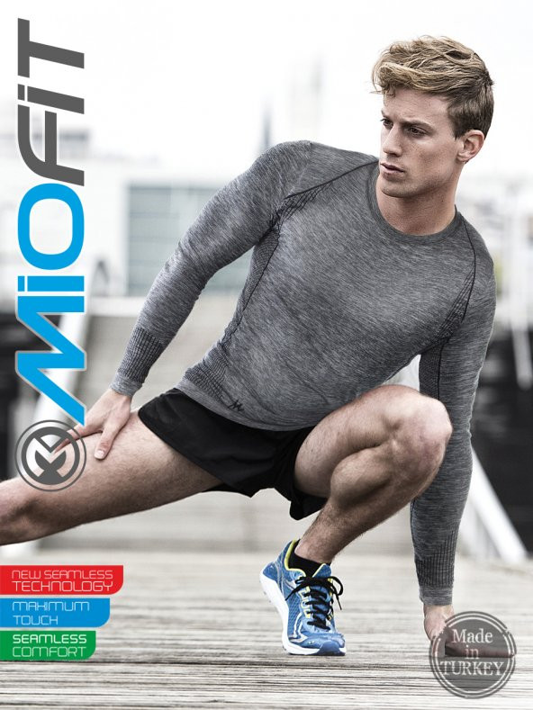 MioFit Erkek Active Wear Uzun Kollu Spor Tişört - 6
