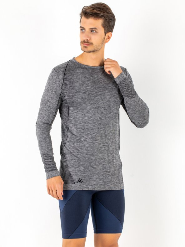 MioFit Erkek Active Wear Uzun Kollu Spor Tişört - 7