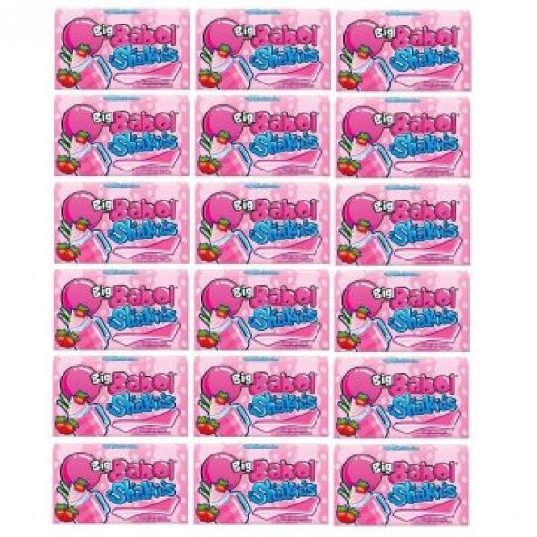 Big Babol Shakies Çilekli Milkshake Aromalı Sakız 26 Gr x 18 Adet