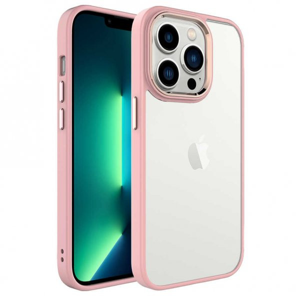 Apple iPhone 14 Pro Max 6.7 Kılıf Krom Kapak - 7