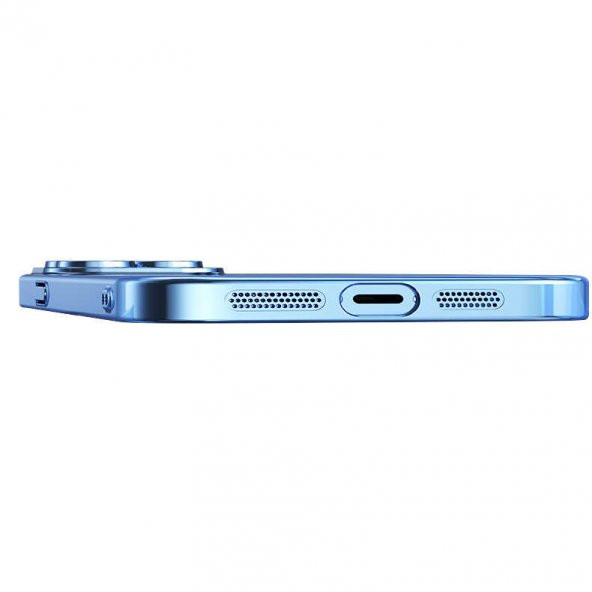Apple iPhone 14 Pro Kılıf Sert PC Renkli Çerçeveli Zore Riksos Silikon Kapak - 9