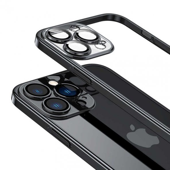 Apple iPhone 14 Pro Kılıf Sert PC Renkli Çerçeveli Zore Riksos Silikon Kapak - 12