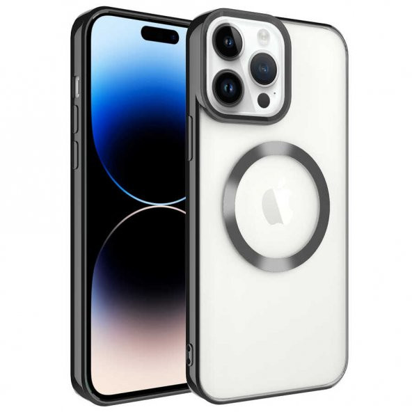 Apple iPhone 14 Pro Kılıf Magsafe Wireless Şarj Özellikli Zore Setro Silikon - 7