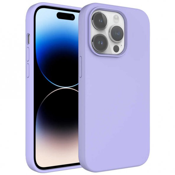 Apple iPhone 14 Pro Kılıf Sıvı Teknolojili Silinebilir Sert Zore Kivi Kapak - 6