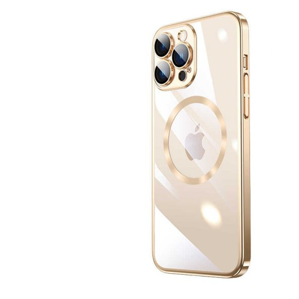 Apple iPhone 14 Pro Max Kılıf Wireless Şarj Özellikli Sert PC Zore Riksos Magsafe Silikon Kapak - 8