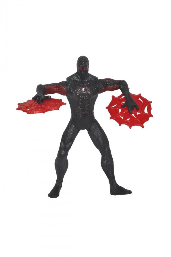 Eklemli Işıklı Venom Titan Black Spiderman Örümcek Adam Karakter Figür Oyuncak 16 Cm. - 1