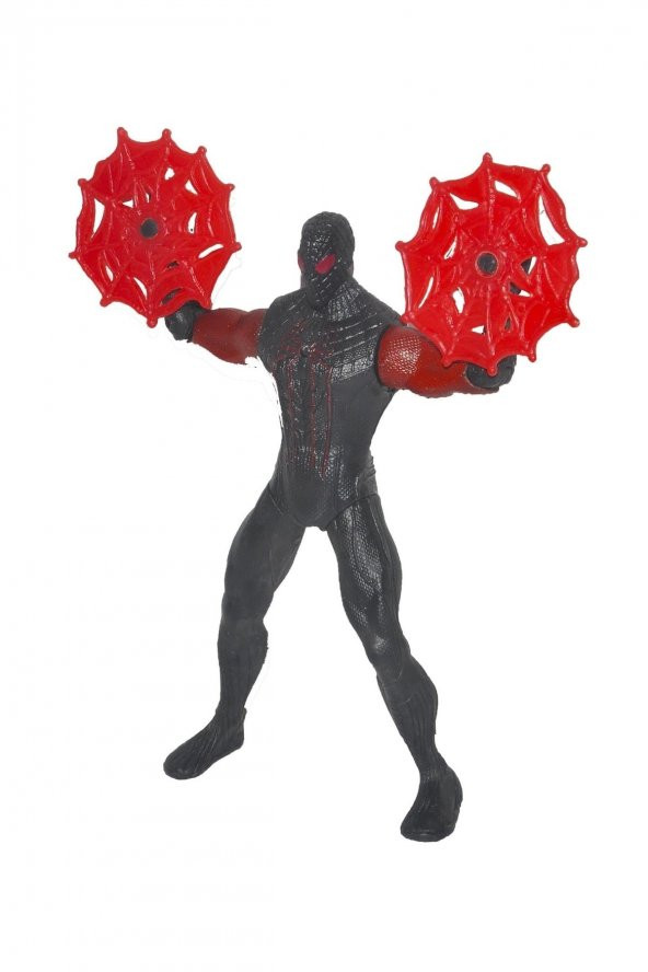 Eklemli Işıklı Venom Titan Black Spiderman Örümcek Adam Karakter Figür Oyuncak 16 Cm. - 3