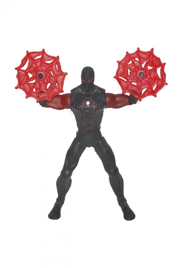 Eklemli Işıklı Venom Titan Black Spiderman Örümcek Adam Karakter Figür Oyuncak 16 Cm. - 4