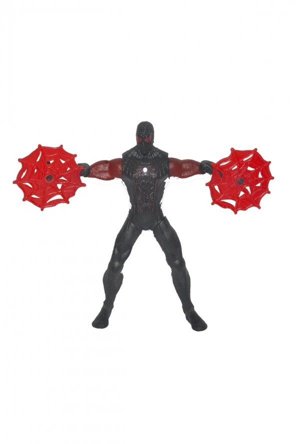 Eklemli Işıklı Venom Titan Black Spiderman Örümcek Adam Karakter Figür Oyuncak 16 Cm. - 5