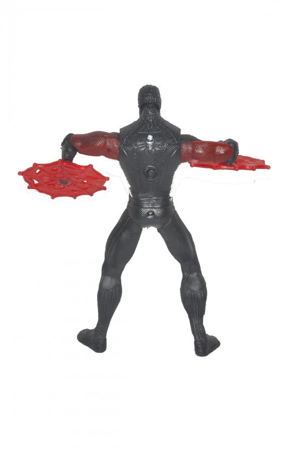 Eklemli Işıklı Venom Titan Black Spiderman Örümcek Adam Karakter Figür Oyuncak 16 Cm. - 6