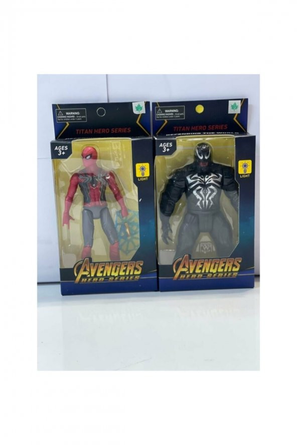 Venom Spiderman 2 Li Işıklı Set 16 Cm