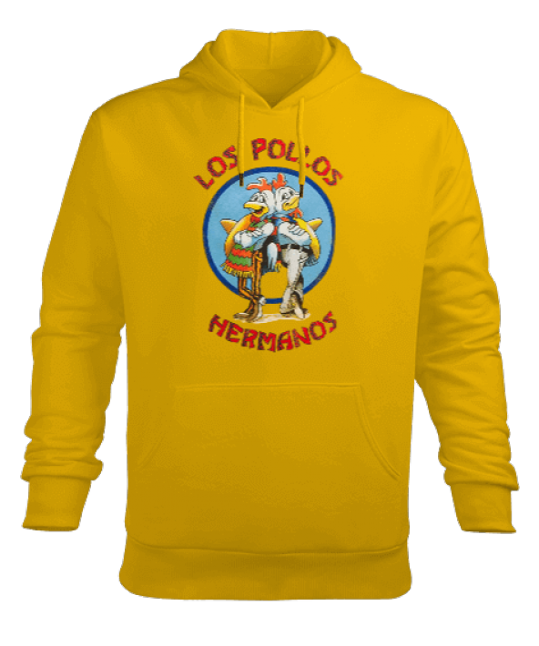 Breaking Bad Los Pollos Hermanos Tasarım Baskılı Erkek Kapüşonlu Hoodie Sweatshirt