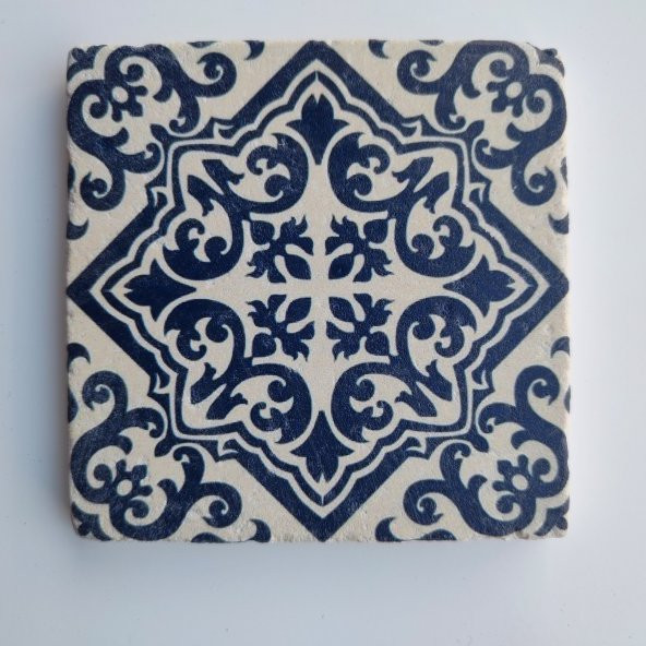 Şeker Portakalım Dekoratif Figürlü Doğal Taş Banyo Gider Kapağı Süsü Tekli 10X10 Cm