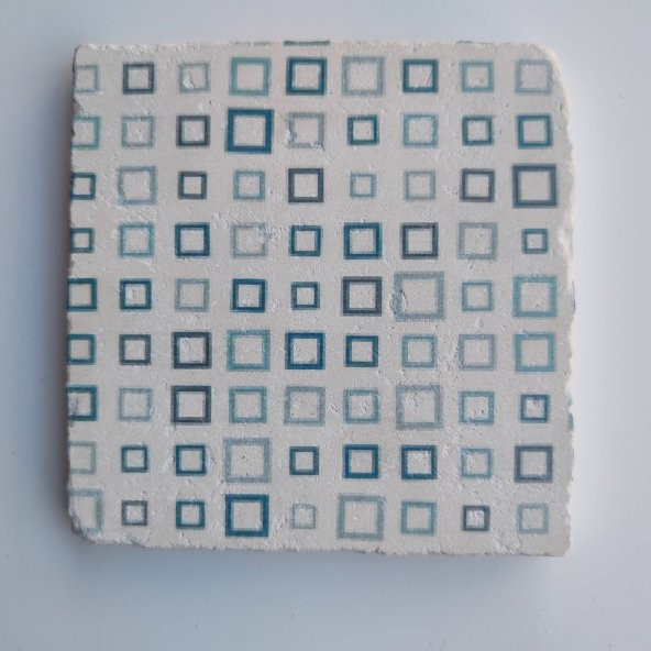 Şeker Portakalım Dekoratif Figürlü Doğal Taş Banyo Gider Kapağı Süsü Tekli 10X10 Cm