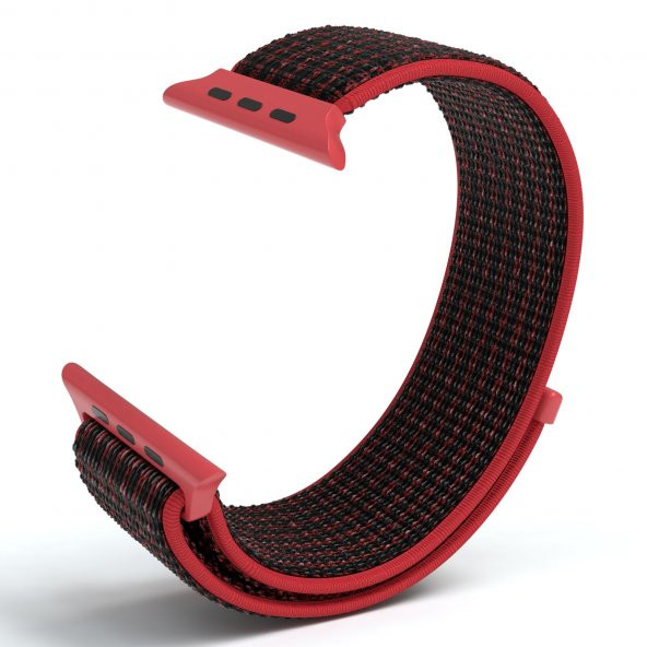 KNY Apple Watch Ultra 49 MM İçin Kumaş Desenli Çırtçırtrlı Kordon-Kayış Mavi - 2