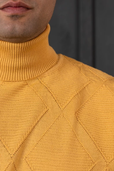 NEHİR BY AHMET ÜLKER REGULAR FİT BALIKÇI YAKA PAMUKLU ERKEK TRİKO KAZAK - 5