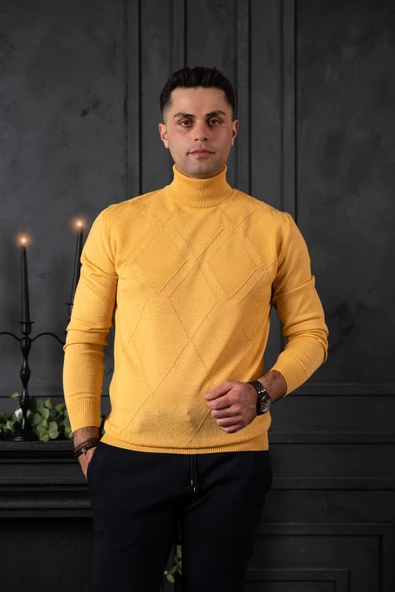 NEHİR BY AHMET ÜLKER REGULAR FİT BALIKÇI YAKA PAMUKLU ERKEK TRİKO KAZAK - 3