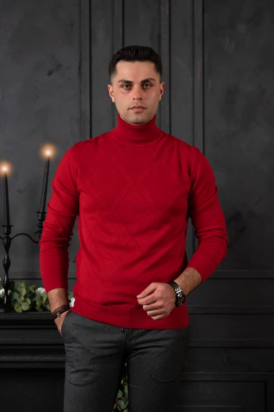 NEHİR BY AHMET ÜLKER REGULAR FİT BALIKÇI YAKA PAMUKLU ERKEK TRİKO KAZAK - 8