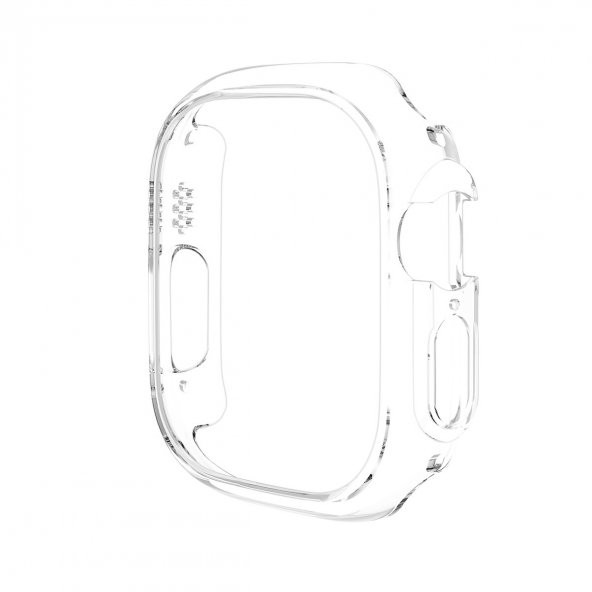 KNY Apple Watch Ultra 49 MM İçin Kasa Koruyuculu Gard Kapak Şeffaf