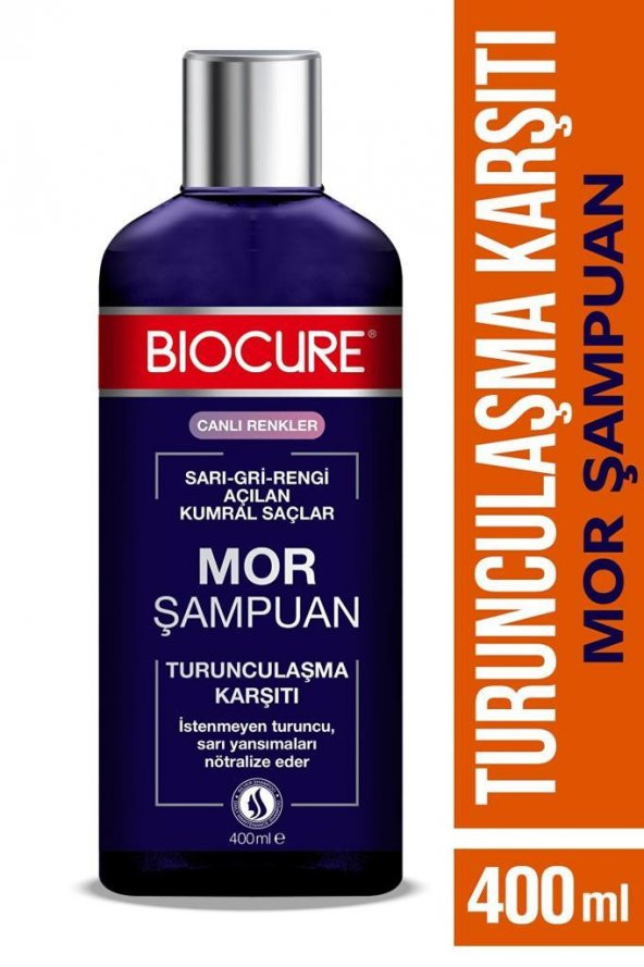 Biocure Mor Şampuan Turunculaşma Karşıtı 400 Ml.