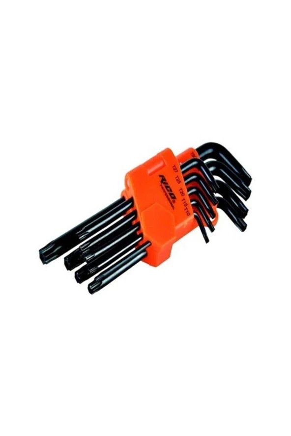 Rico Torx Uç Uzun Alyan Takımı 9 Parça Alyan Seti