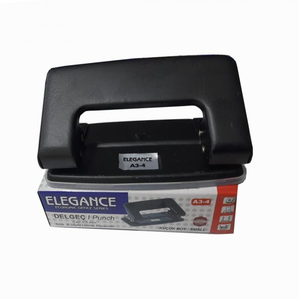 Delgeç Siyah Metal Gövde Delegeç Küçük Boy 1 Adet Ofis Büro Okul 8-10 Sayfa - 2