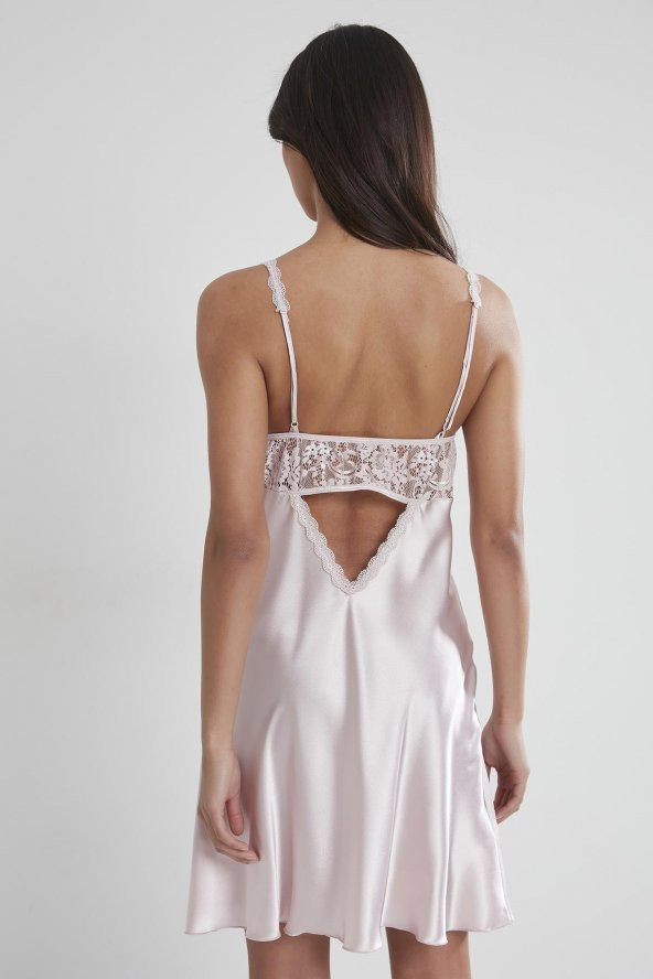 Saten Dantelli Gecelik & Sabahlık Takım - Resim 7